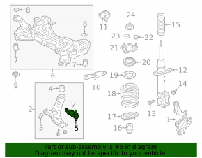 Ball joint front left Kia Sorento 10-15 CTR