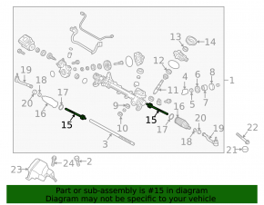 Steering rod left Kia Optima 16- CTR