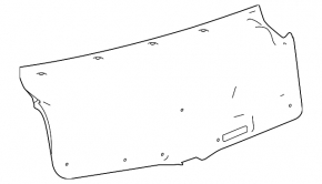 Lexus IS 14-20 trunk lid trim black