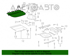 Lexus RX300 trunk curtain 98-03