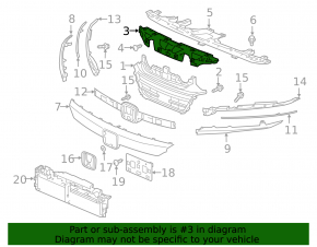 Radiator grill bracket grill Honda Accord 18-20