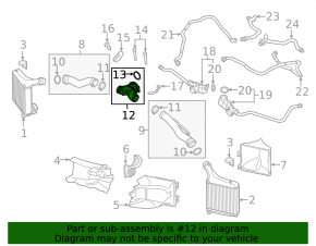 Tee pipe Y Porsche Cayenne 958 11-17 4.8 Turbo