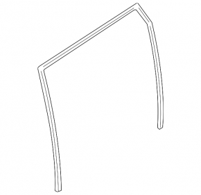 Rear left window seal for Nissan Rogue 14-20