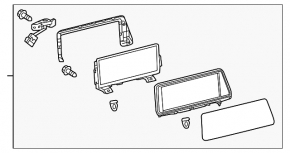 Monitor, display, navigation Lexus RX350 RX450h 16-17 12.3"