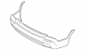 Bare rear bumper Kia Sorento 11-13 prerest
