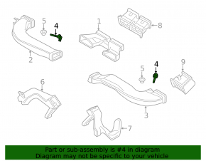 Temperature sensor in the heater Porsche Macan 15-