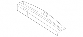 Mercedes W164 ML trunk opening trim