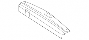 Mercedes W164 ML trunk opening trim