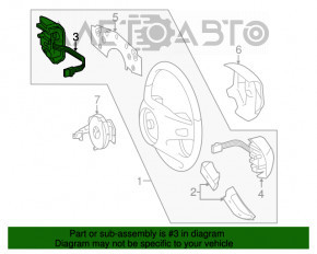 Steering wheel control buttons right Mercedes X164 GL prerest brown