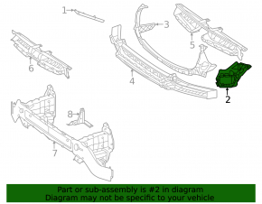 Front bumper bracket left Mercedes W167 GLE 24-26