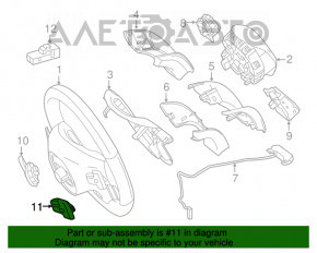 Steering paddle left Mercedes GLA 15-20