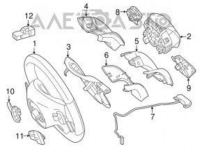 Steering paddle left Mercedes GLA 15-20