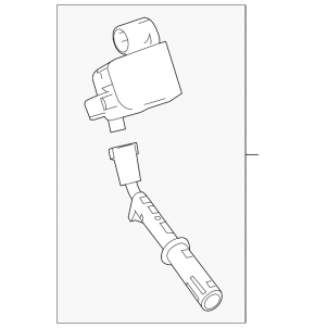 Mercedes W167 GLE 450 20-23 3.0h Ignition Coil with Straight Spark Plug
