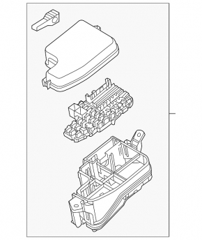 Underhood wiring with fuse box Mazda 3 14-18 BM