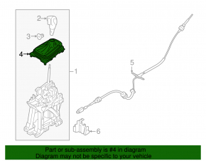 Ford Edge 15-18 Gearbox Shifter Overlay