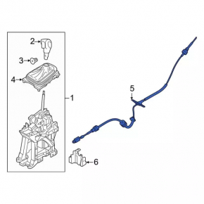Ford Edge 15-18 Shift Cable