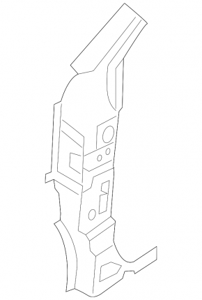 Front Left Body Pillar Nissan Rogue 14-20