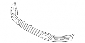 Front bumper lower part Ford Explorer 18-19 rest under molding