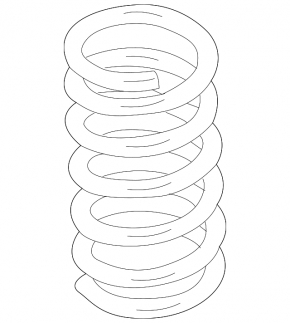 Rear left spring Ford Mustang mk6 15-hardness red, blue