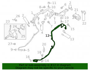 Air Conditioner Tube Condenser-Compressor Ford Mustang Mach-E 21-23