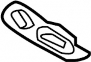 Front muffler bracket Infiniti QX30 17-19