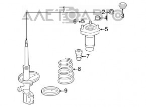 Rear right spring for Lexus RX400h 06-07