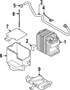 Additional battery housing Audi A6 C8 19-