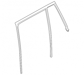 Glass seal rear right BMW X3 F25 11-17