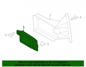 Left blind spot sensor for VW Jetta 11-18 USA