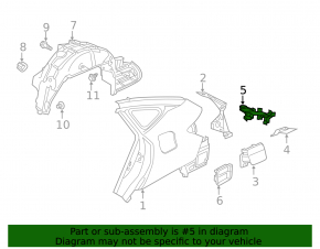 Honda Clarity 18-21 usa fuel door lock