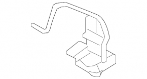 Ford Escape MK3 2013-2013 trunk lid lock with soft-close mechanism
