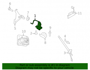 Ford Escape MK3 2013-2013 trunk lid lock with soft-close mechanism
