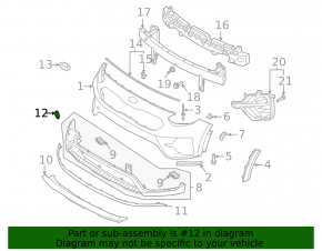 Kia Niro 20-22 HEV, PHEV Front Bumper Tow Hook Cap