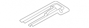 Rear right seat runner trim (2nd row) rear left Kia Sorento 21-26 HEV, PHEV black, scratches