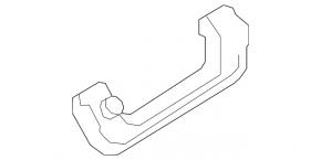 Black rear left ceiling handle for Audi A4 B9 20-25