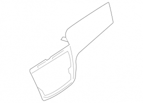 Front panel trim right Mercedes GLS-class X166 13-19 wood, with backlight