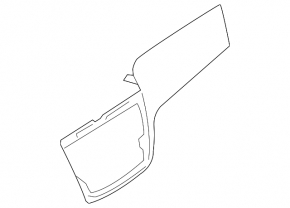Front panel trim right Mercedes GLS-class X166 13-19 wood, with backlight