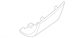 Left rear bumper cover Mercedes X167 GLS 450 580 20-26 AMG pkg