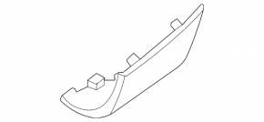 Left rear bumper cover Mercedes X167 GLS 450 580 20-26 AMG pkg