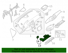 Front driver's footwell trim CLA 14-19 black, illuminated