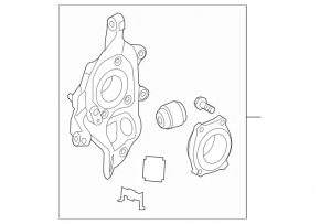 Rear right axle Mercedes W213 E 17-23