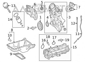 Mercedes GLC 16-19 front engine cover plug torn off