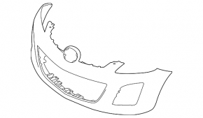 Front bare bumper Mazda CX-7 10-12