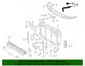 TV bar eyelash right Mazda 6 13-17