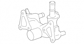 Cooling system flange Lexus IS 14-20