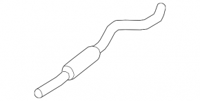 Exhaust line middle part BMW F30 12-18 awd N20