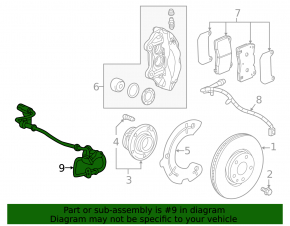 Front left ABS sensor for Cadillac ATS 13-19