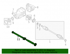 Rear driveshaft for BMW X5 F15 16-18 plug-in AWD
