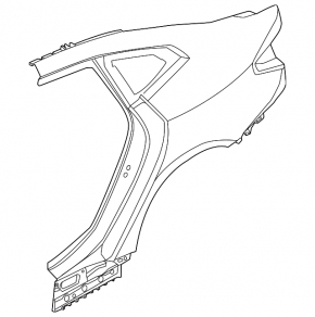 Quarter wing rear right BMW i4 22-26