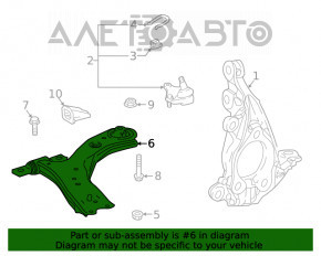 Lower control arm front left Toyota Highlander 20-